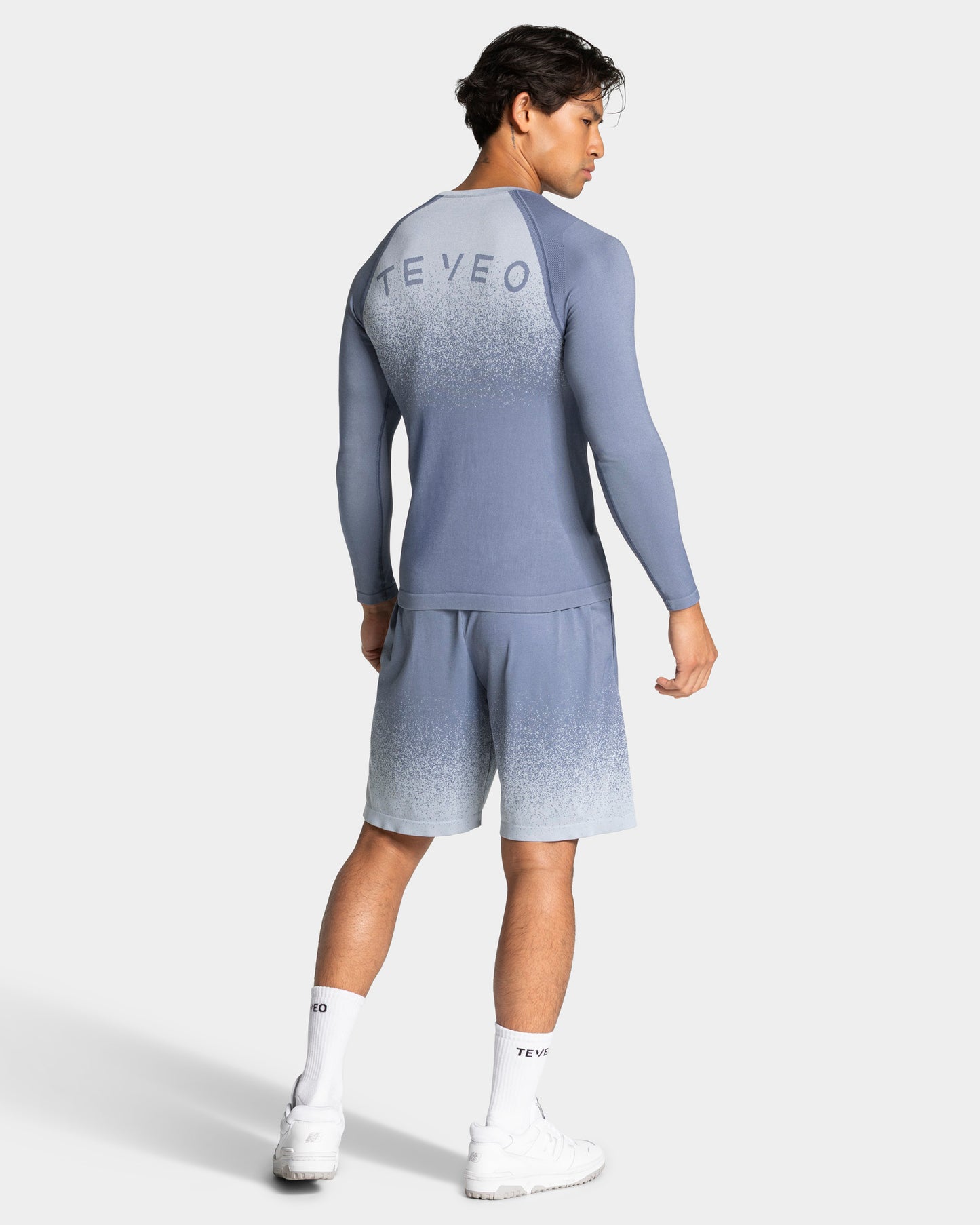 Maglia a manica lunga Lift Seamless “Blu Acciaio"
