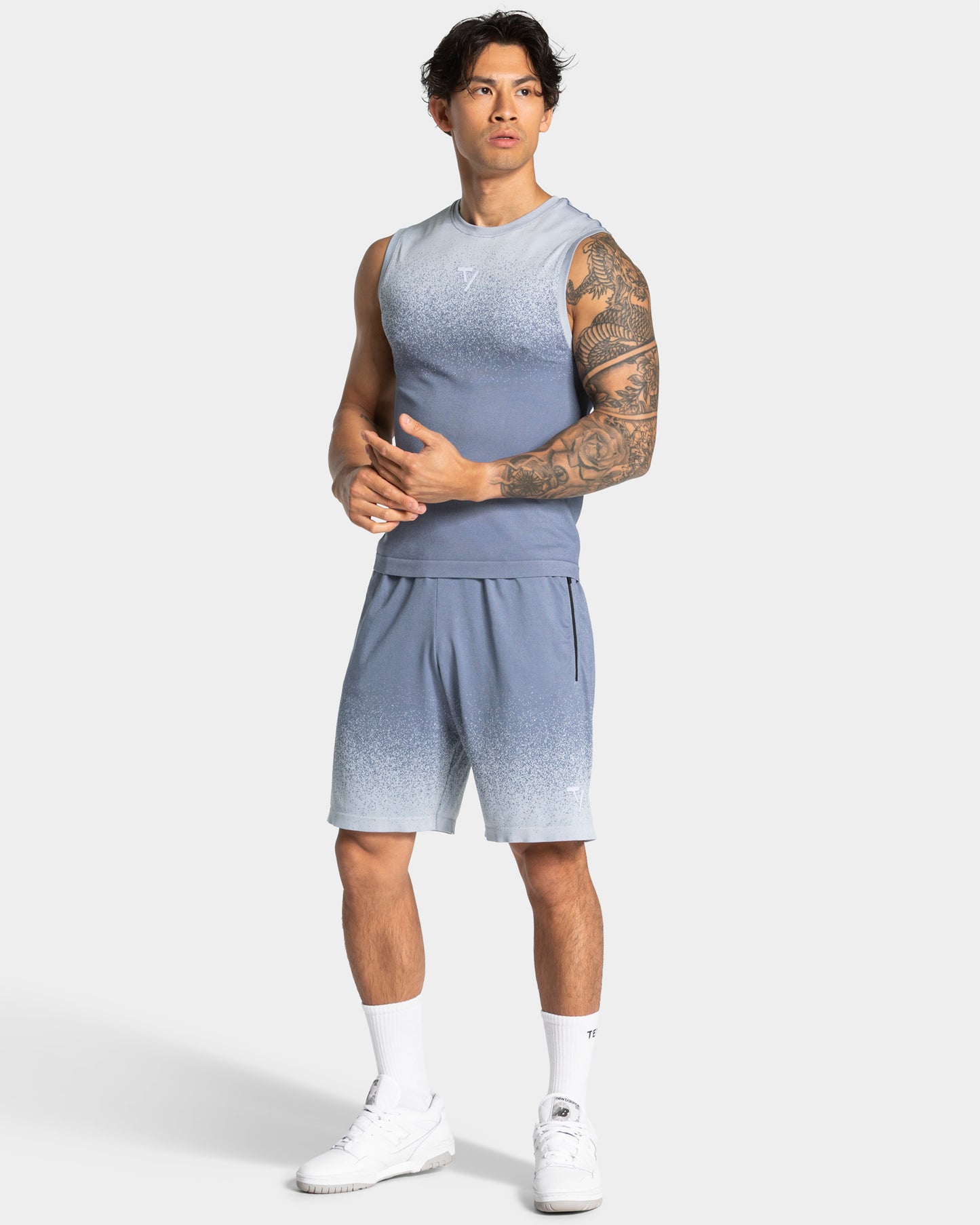 Canotta Lift Seamless “Blu Acciaio”