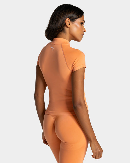 Lift Zip Shortsleeve ‘Apricot’