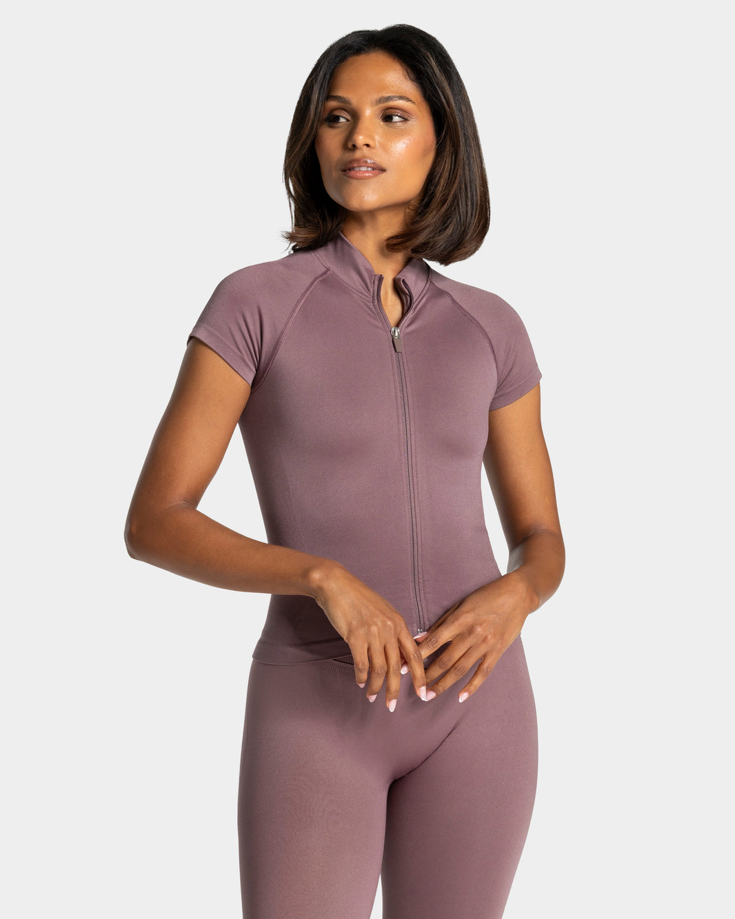 Chaqueta de manga corta con cremallera Lift «malva»