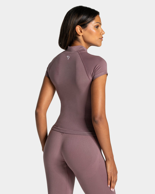 Lift Zip Shortsleeve ‘Mauve’