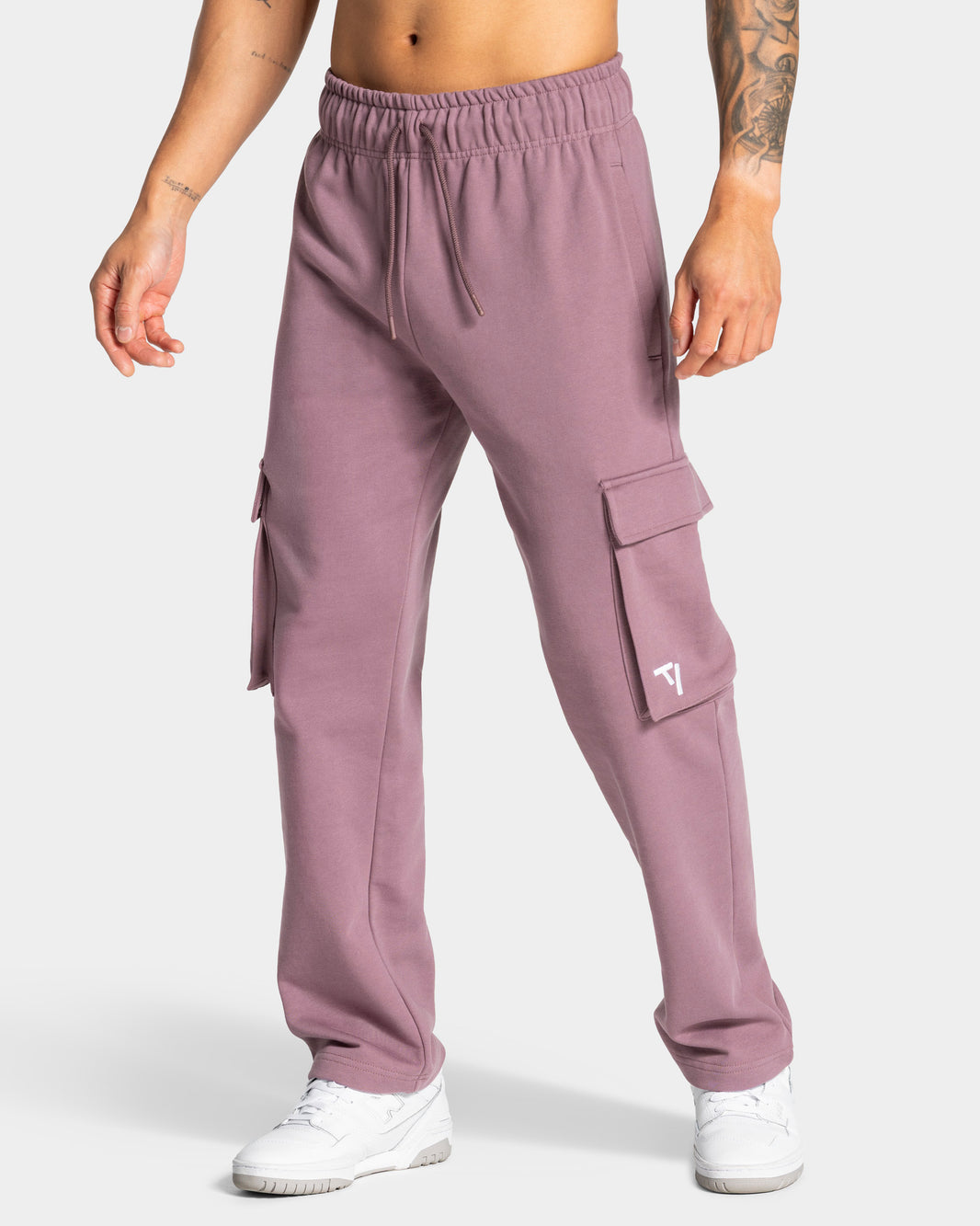 Lift Wide Leg Cargo Joggers ‘Mauve’