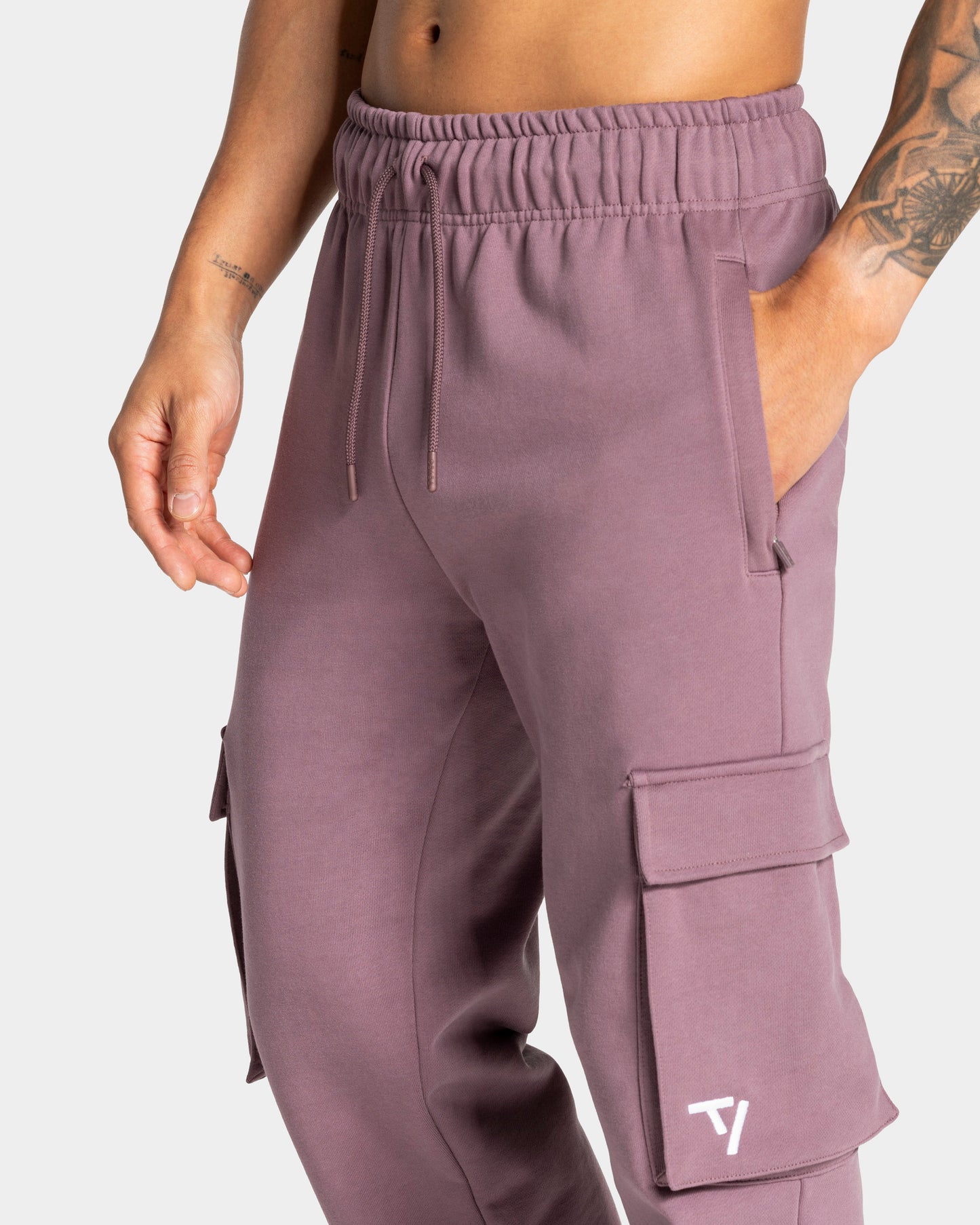 Lift Wide Leg Cargo Joggers ‘Mauve’