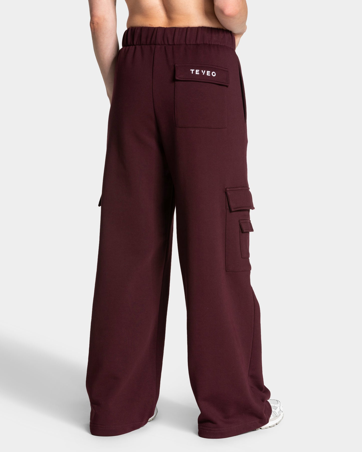 Lift Wide Leg Cargo Joggers ‘Merlot’