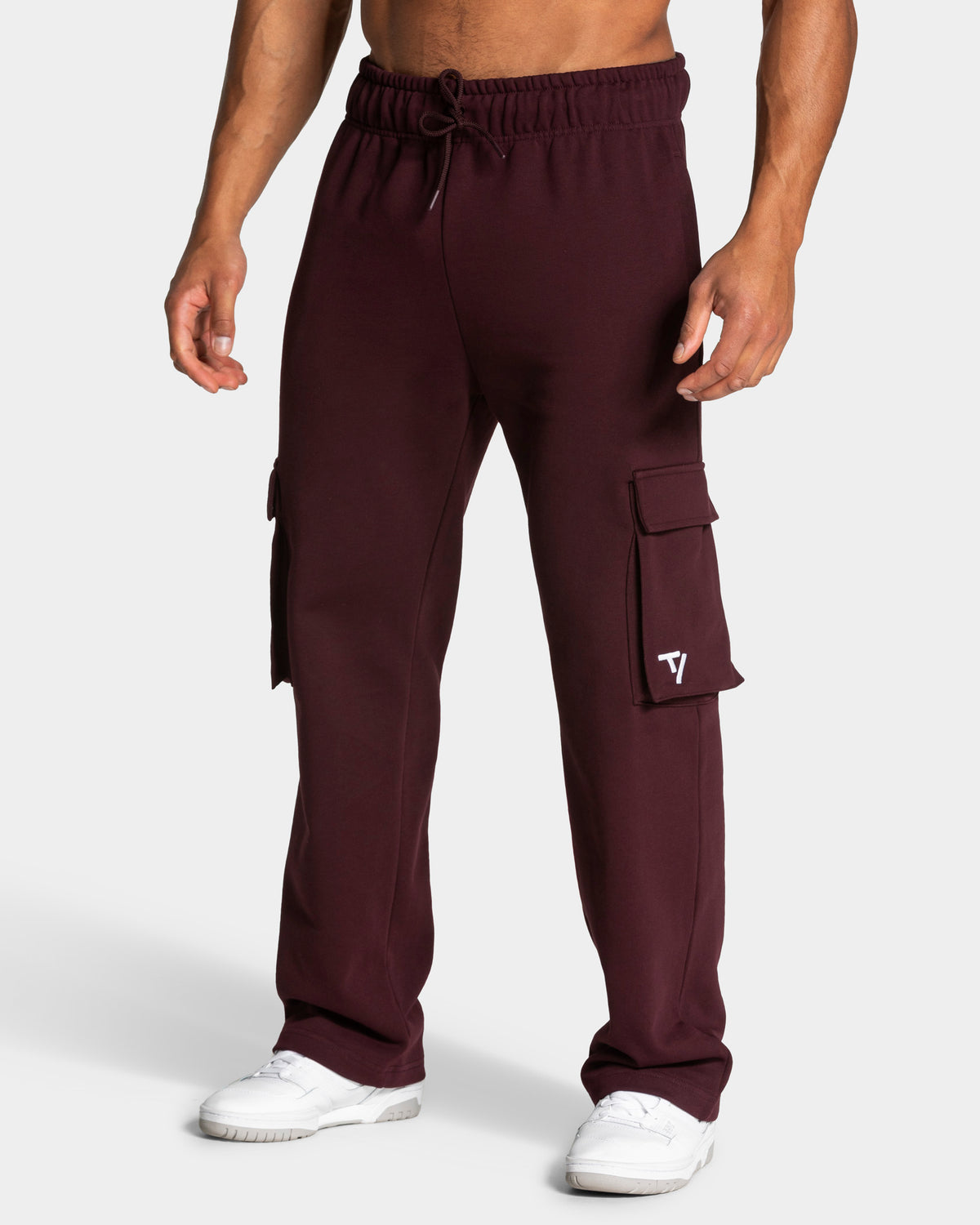 Lift Wide Leg Cargo Joggers ‘Merlot’