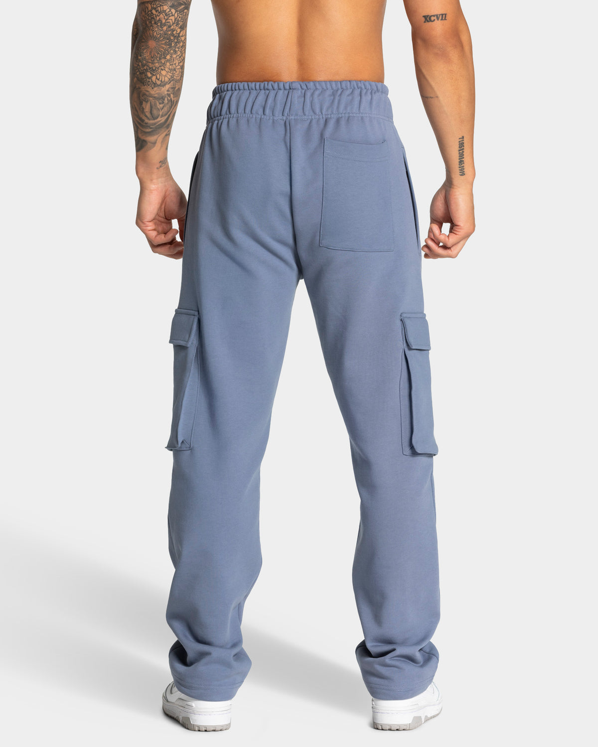 Joggery Lift Wide Leg Cargo „Stalowoniebieski”