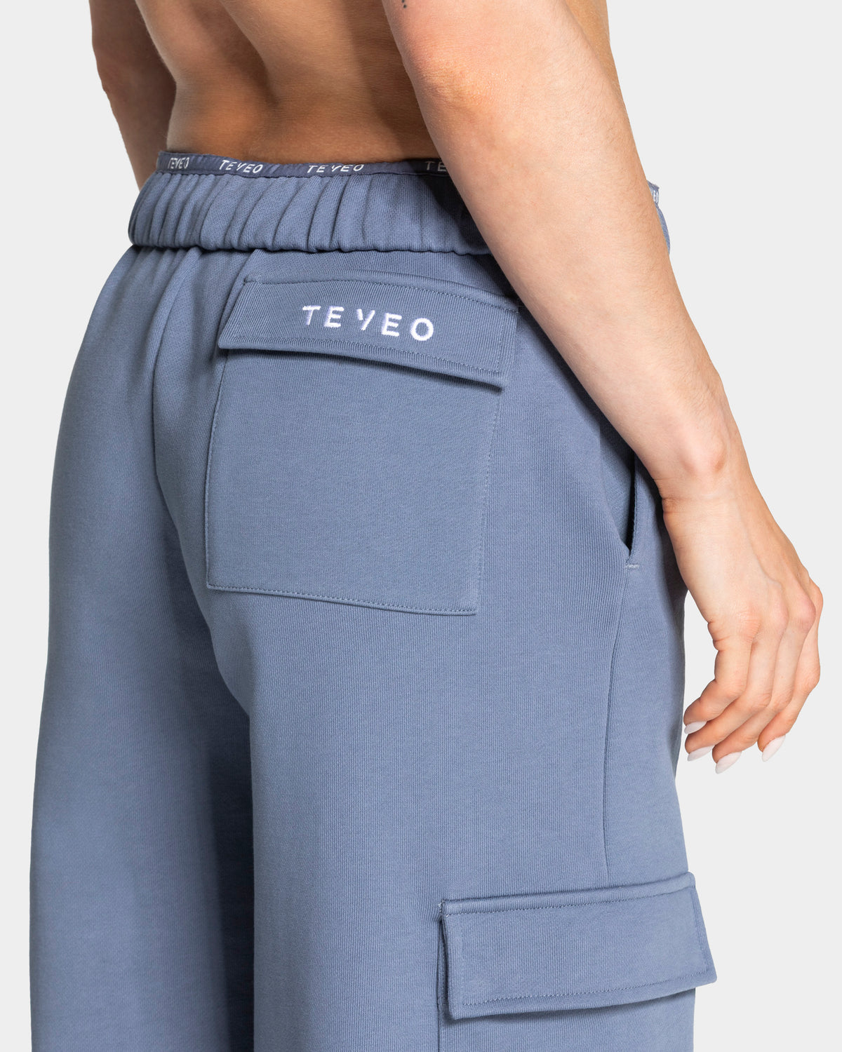 Lift Wide Leg Cargo Joggers ‘Steel Blue’
