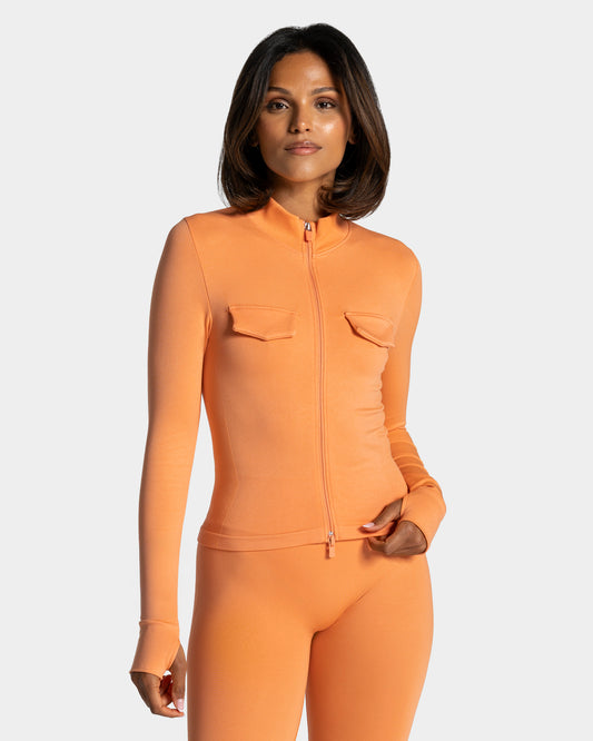 Chaqueta con cremallera Cargo Lift «albaricoque»