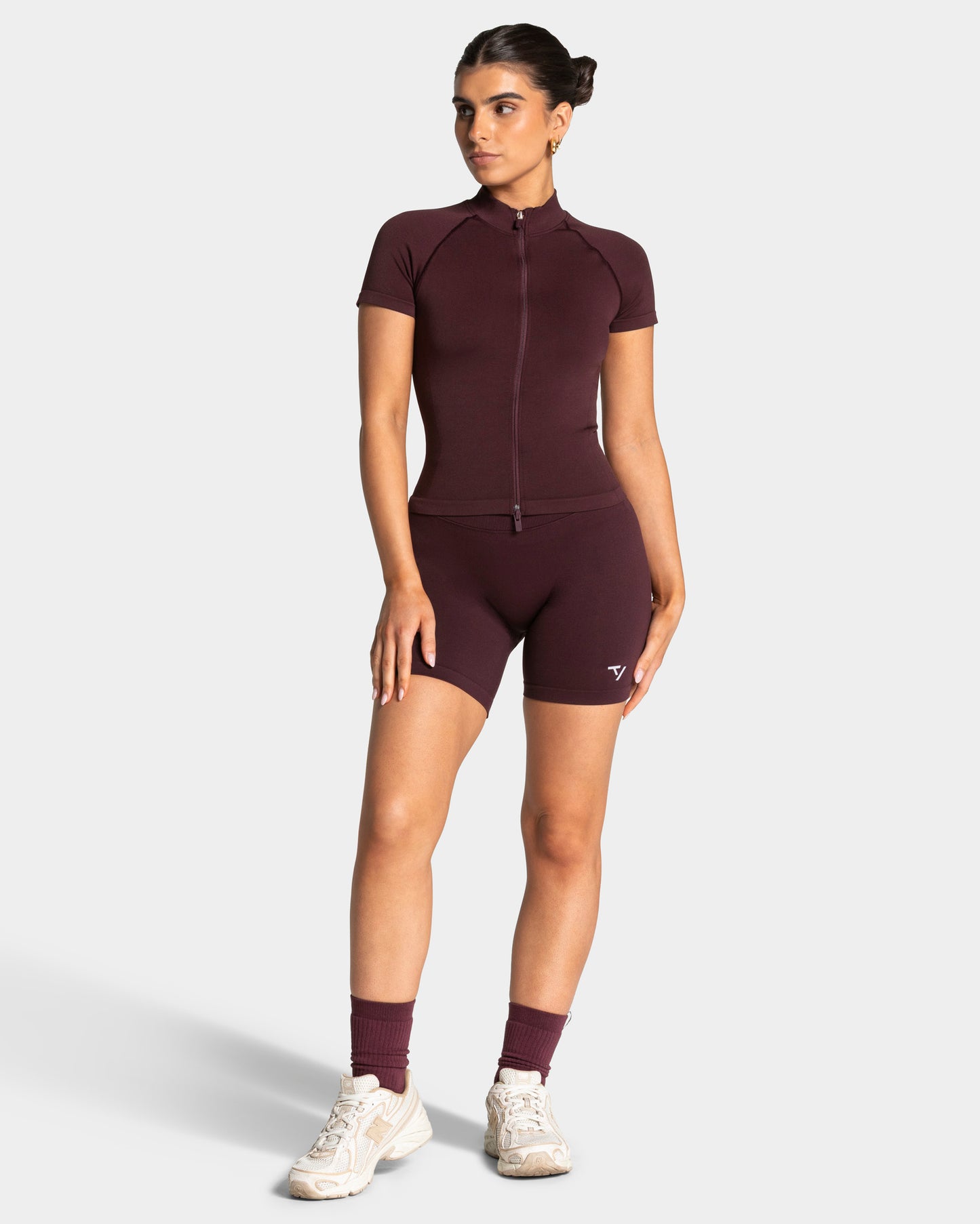 Lift Zip Shortsleeve "Merlot"