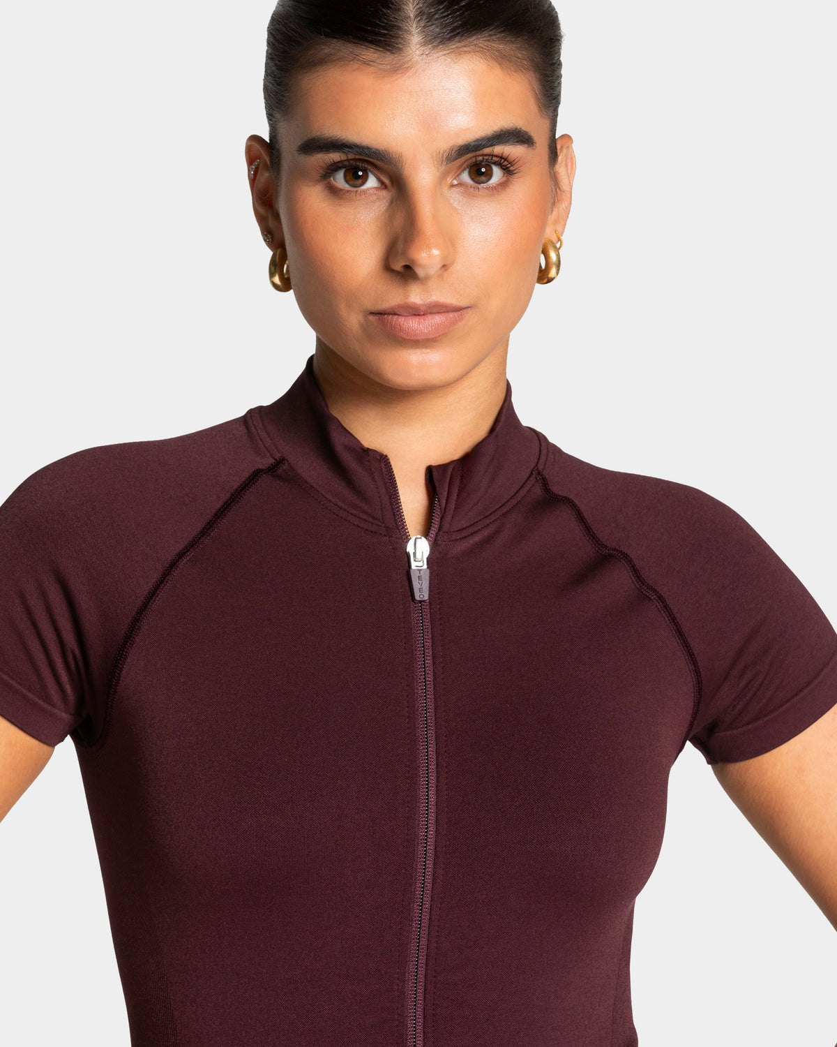 Lift Zip Shortsleeve ‘Merlot’