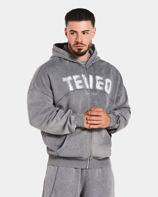 Legacy Lifting Oversized Zip Hoodie "Acid Grey"