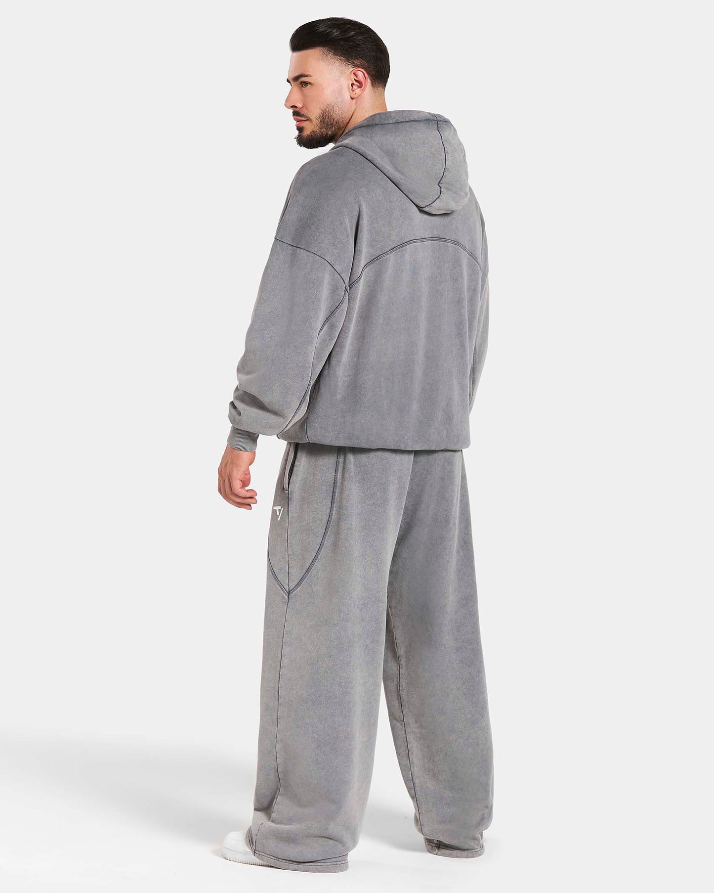 Sweat à capuche zippé oversize Legacy Lifting « Acid Grey »