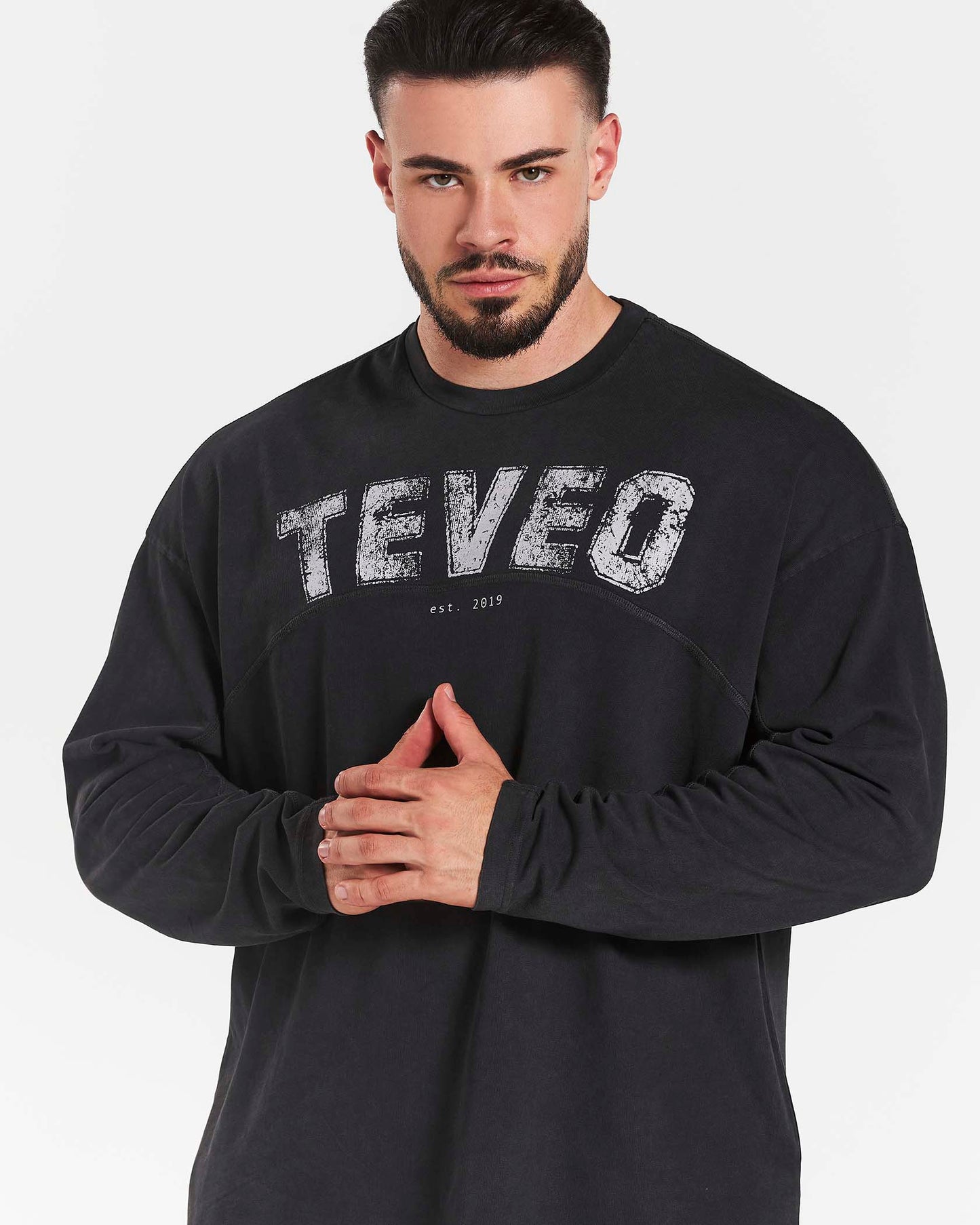 Maglia a manica lunga Legacy Lifting Oversized “Acid Nero”