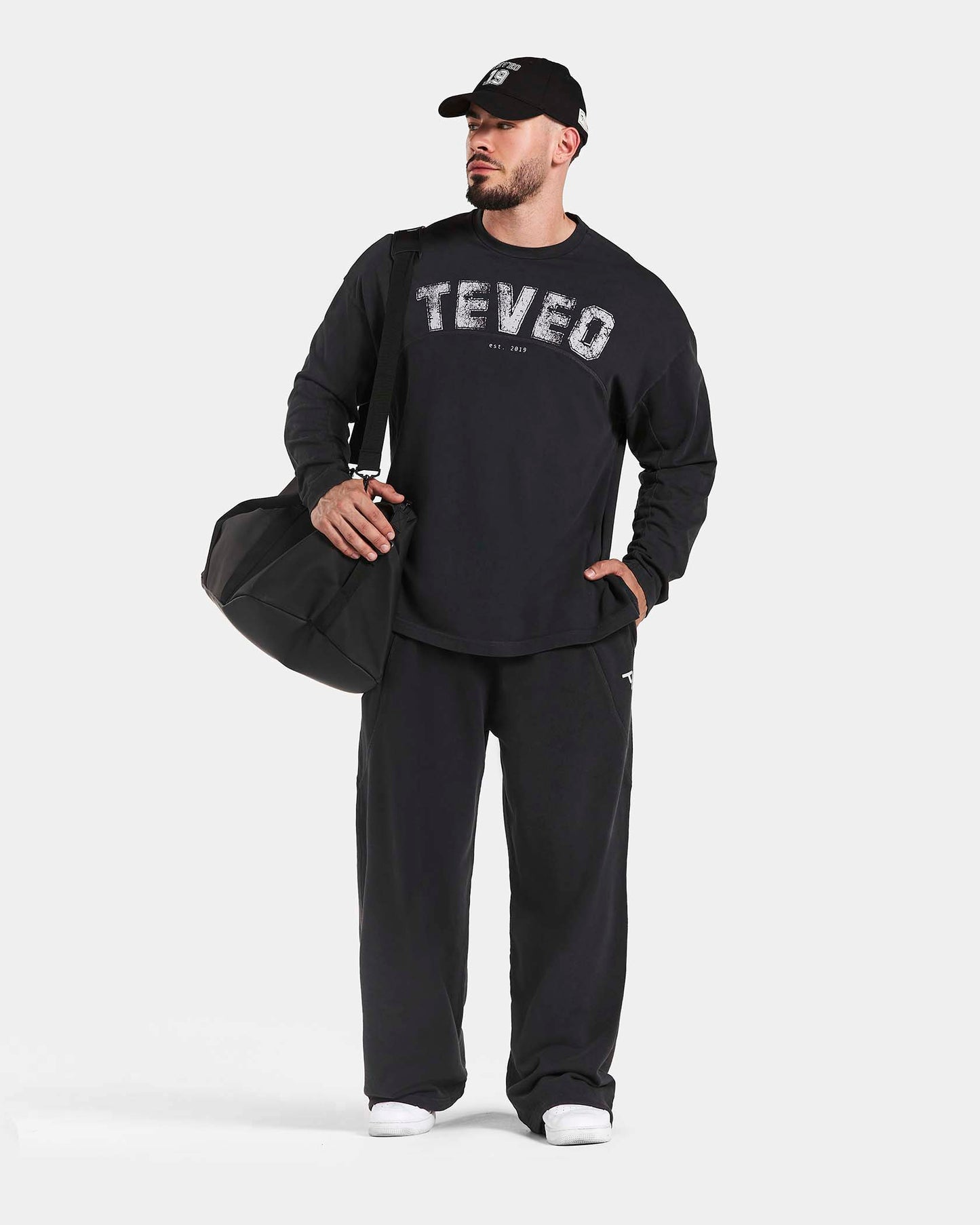 Maglia a manica lunga Legacy Lifting Oversized “Acid Nero”