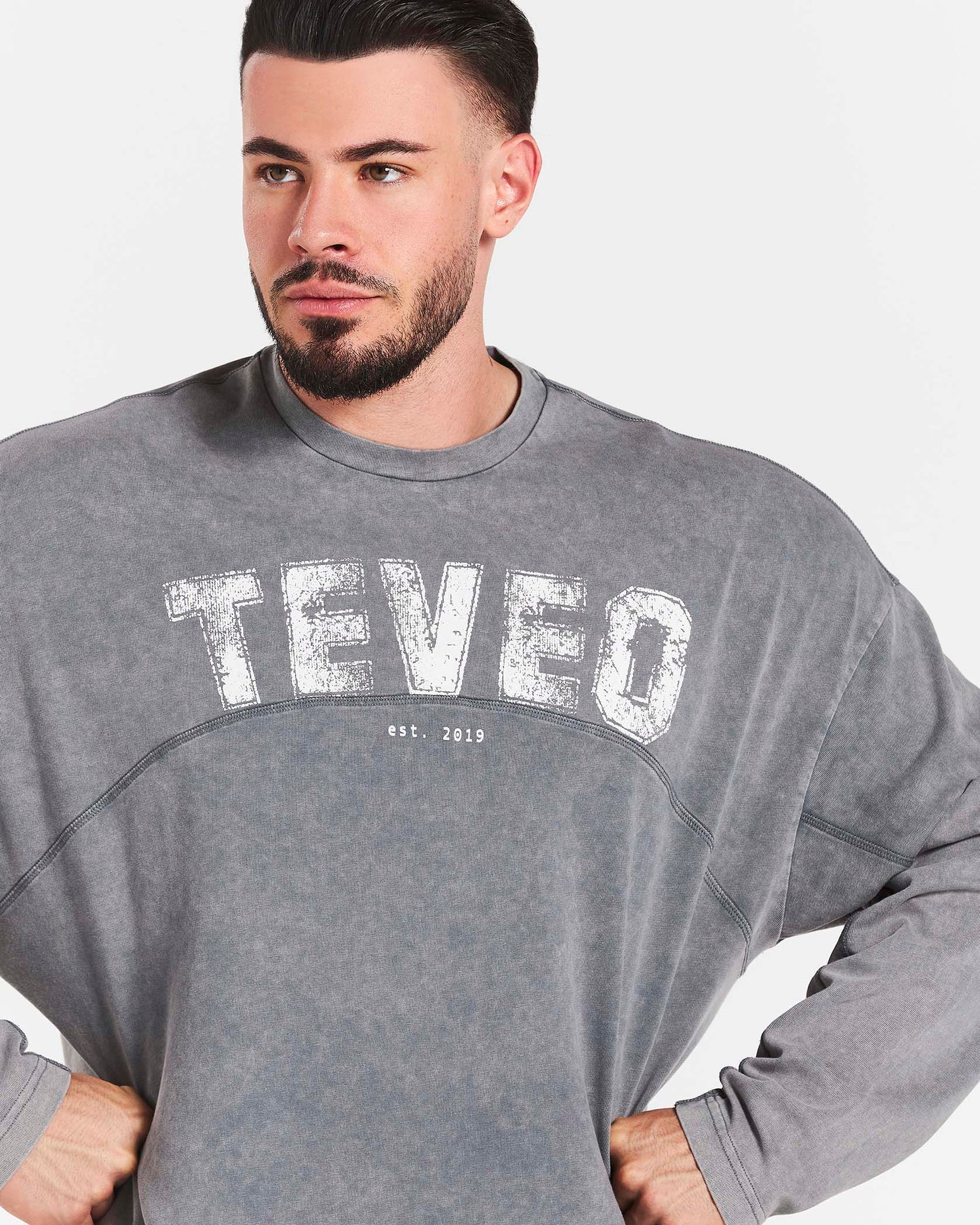 Maglia a manica lunga Legacy Lifting Oversized “Acid Grey”