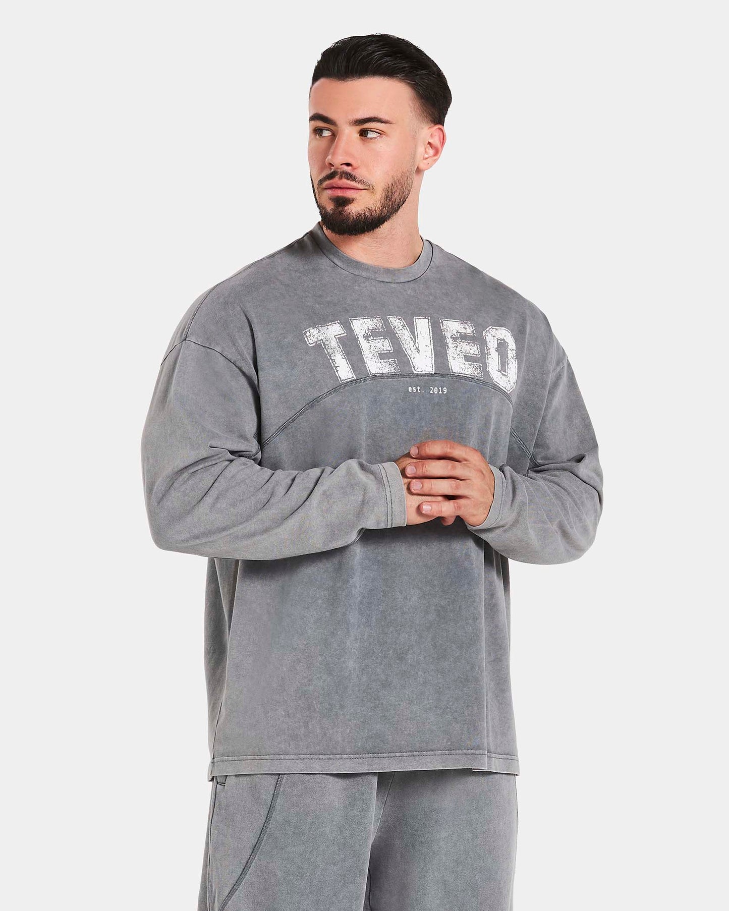 Maglia a manica lunga Legacy Lifting Oversized “Acid Grey”