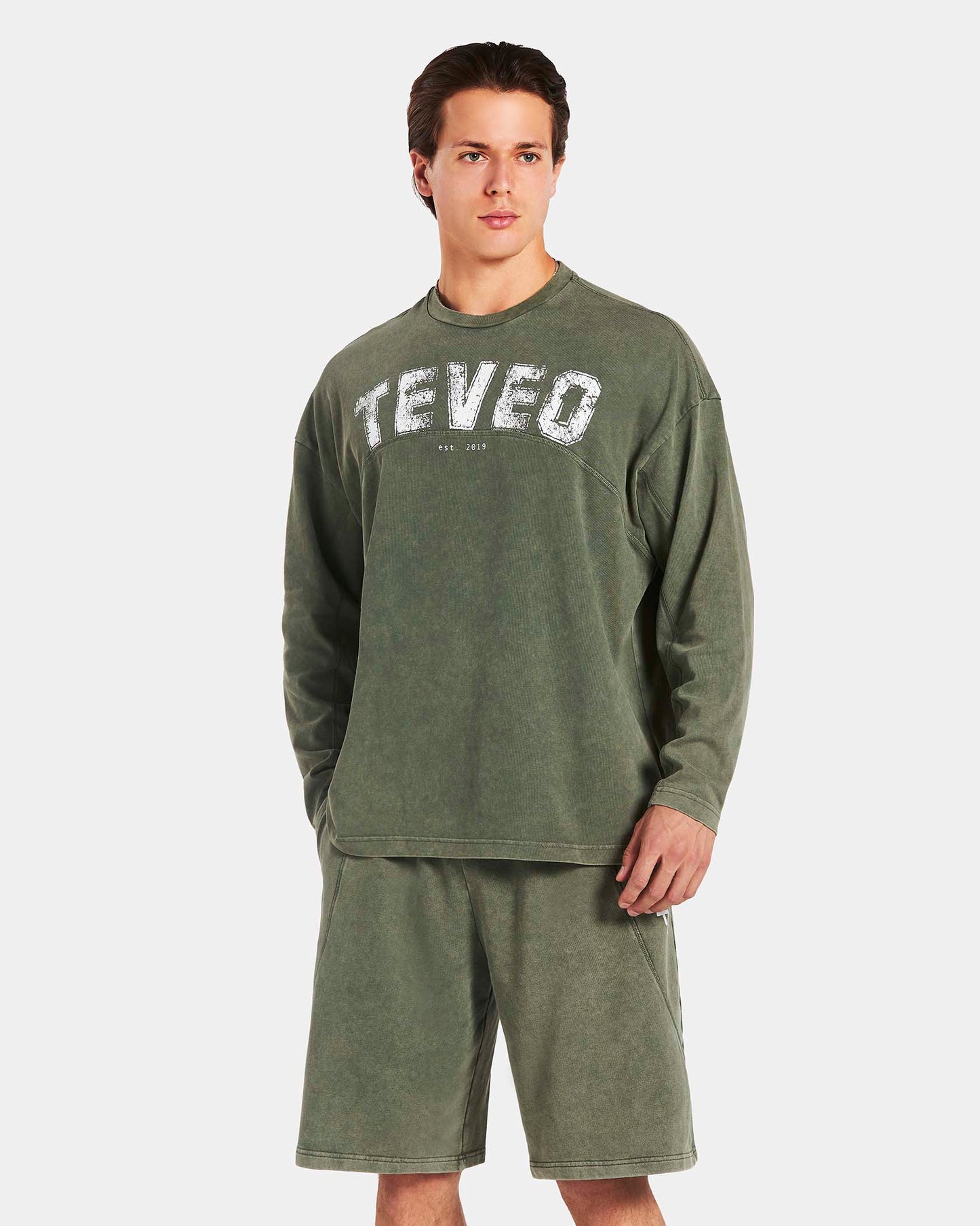 Maglia a manica lunga Legacy Lifting Oversized “Acid Cachi”