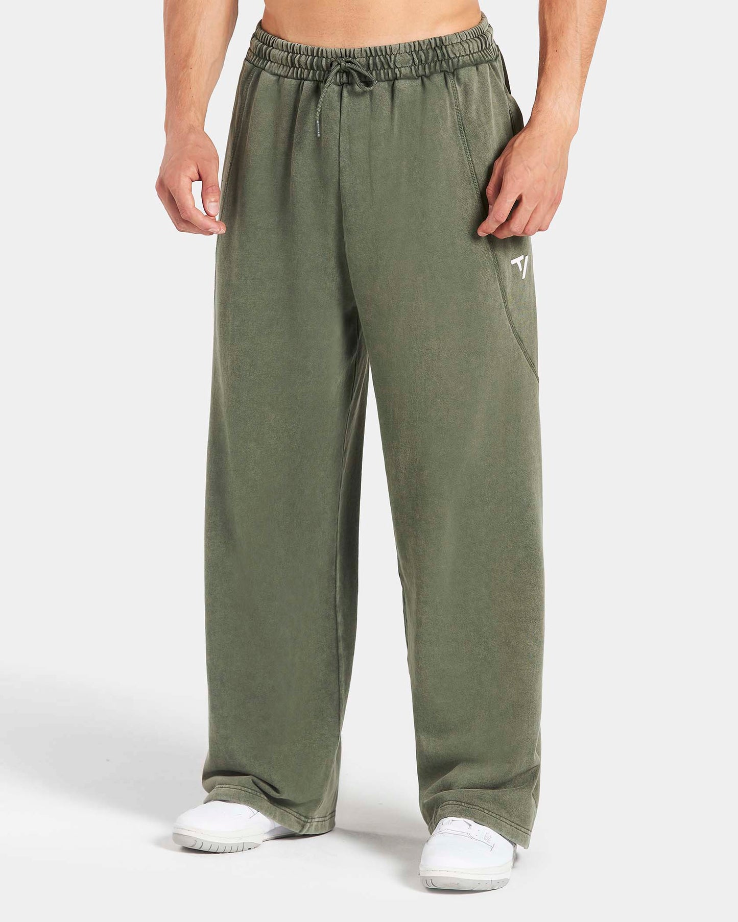 Joggery Legacy Lifting Oversized Straight Leg „Acid khaki”