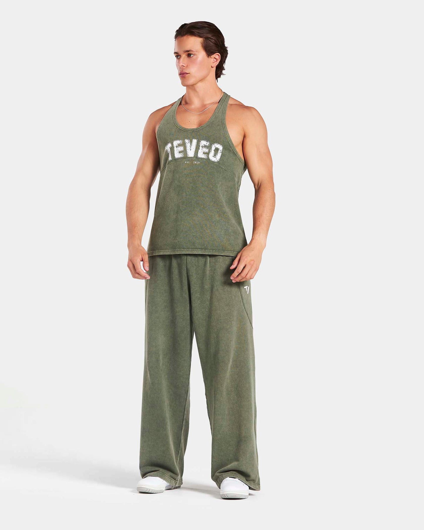 Podkoszulek typu stringer Legacy Lifting „Acid khaki”
