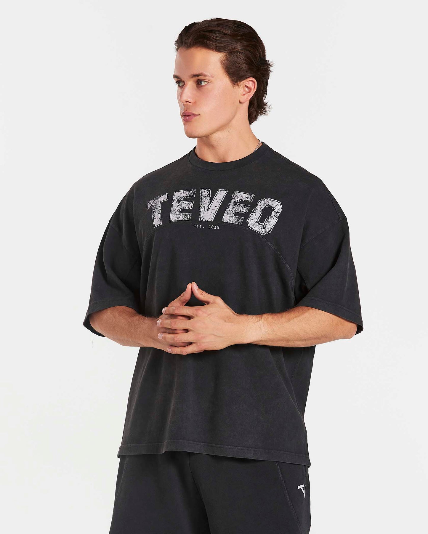 T-shirt Legacy Lifting Oversized „Acid czarny"