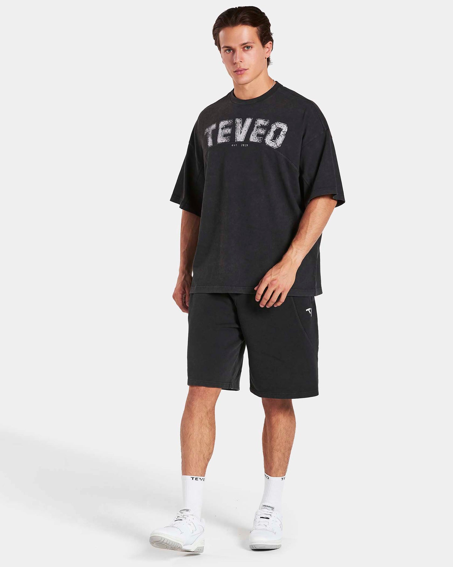 T-shirt Legacy Lifting Oversized „Acid czarny"