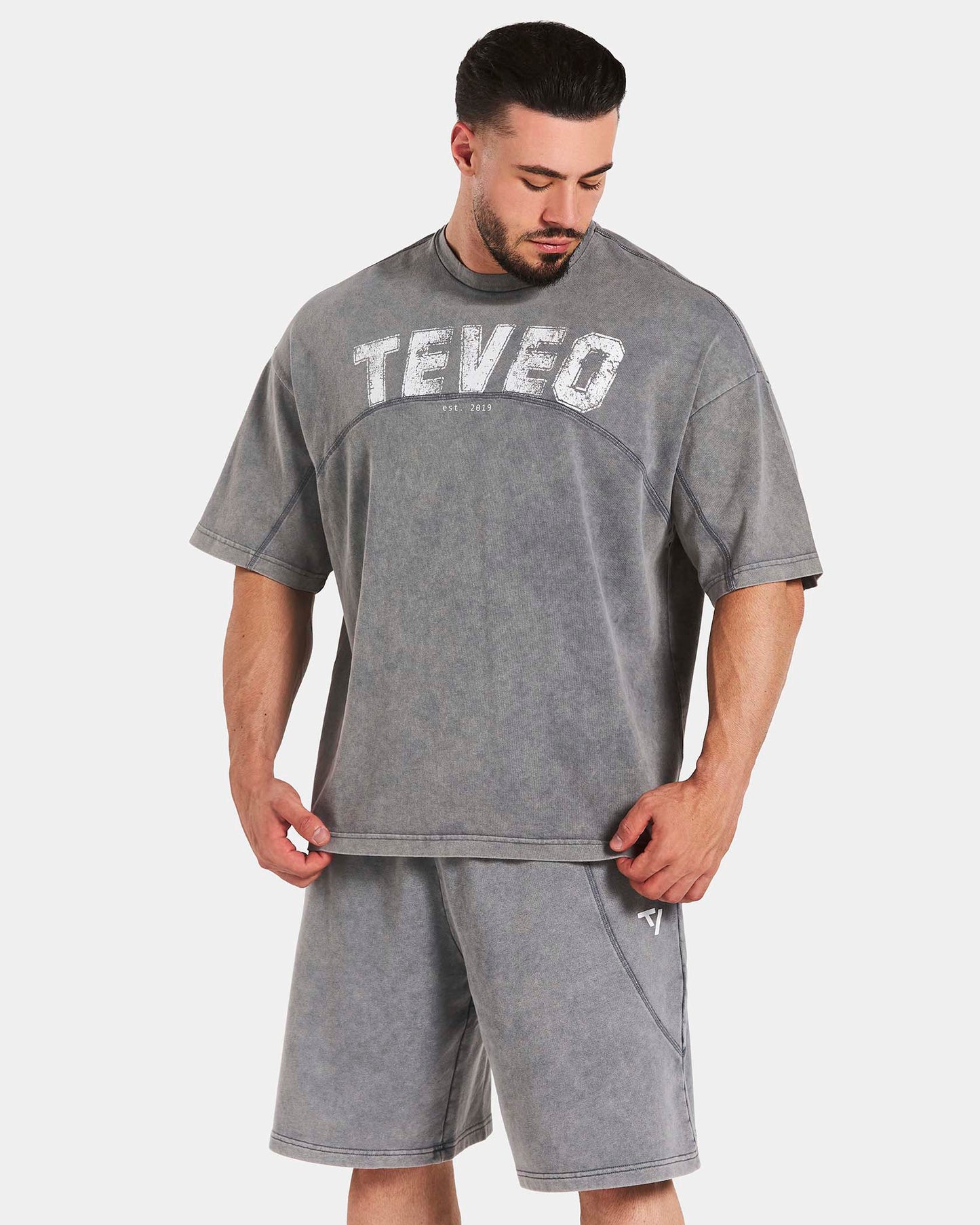 T-shirt Legacy Lifting Oversized „Acid Grey”