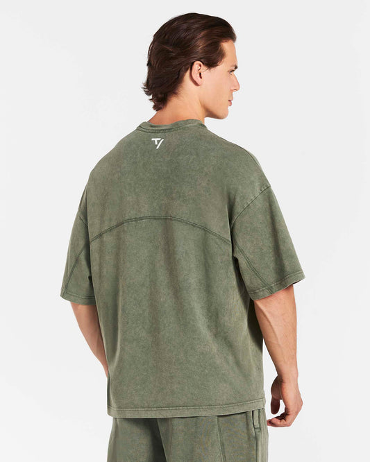 Legacy Lifting Oversized T-Shirt "Acid Khaki"