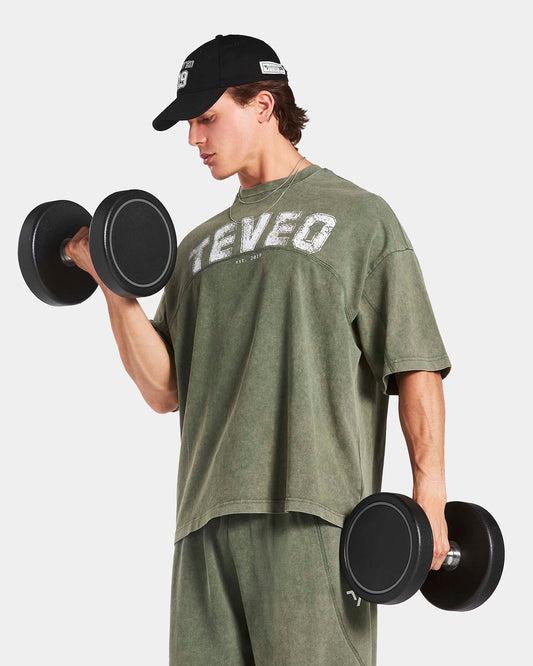 Legacy Lifting Oversized T-Shirt "Acid Khaki"