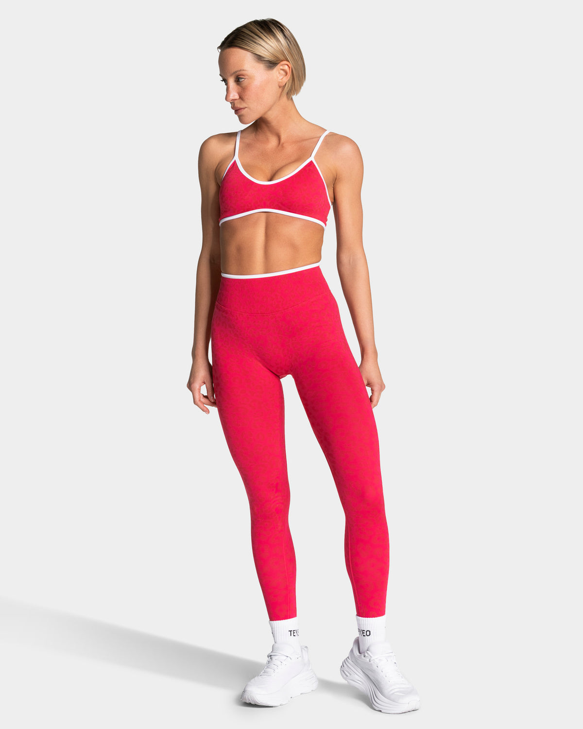 Contrastline Sculpt Scrunch Leggings ‘Berry Leopard’