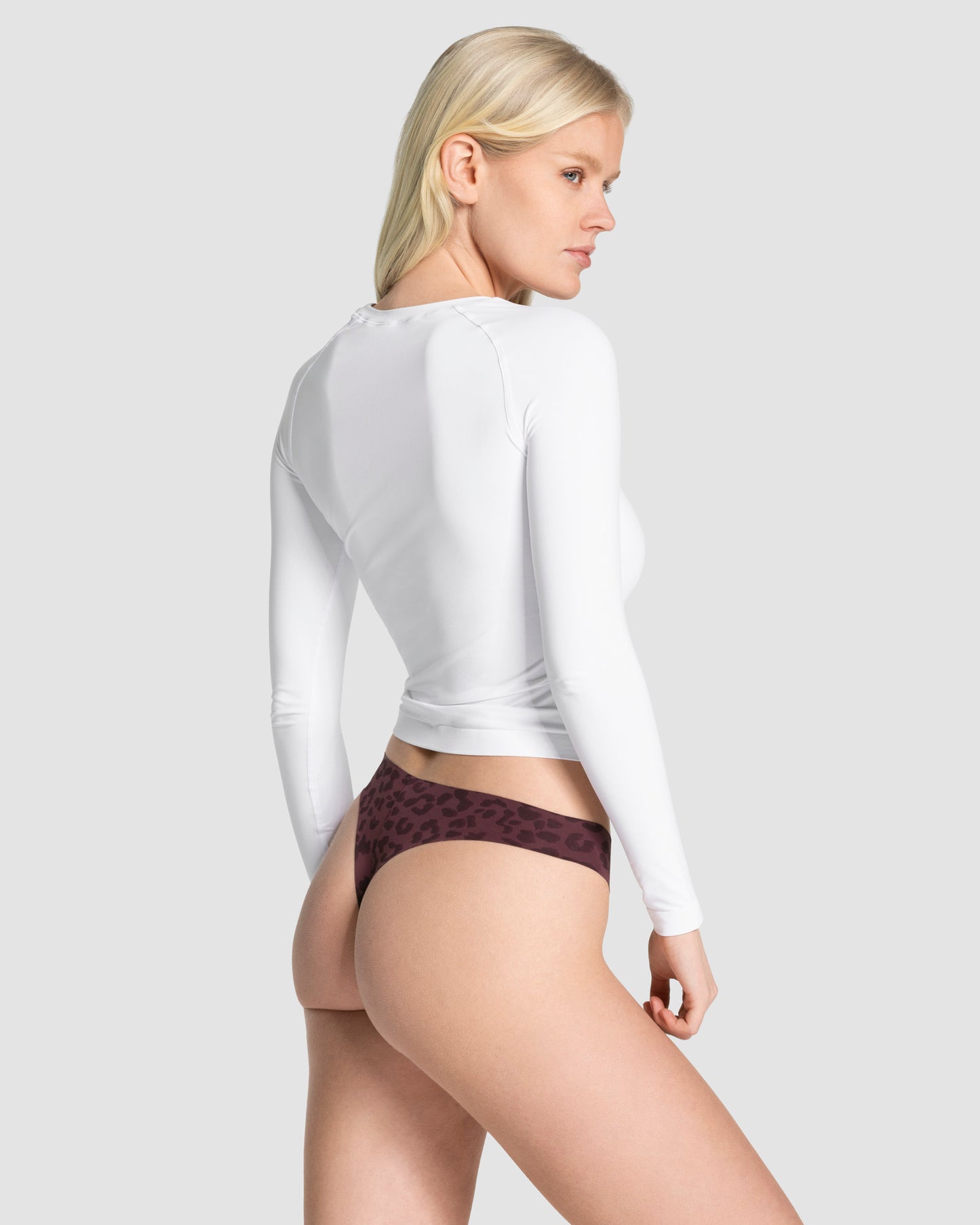 Seamless Padded Thong (2-Pack) ‘Merlot Leopard’