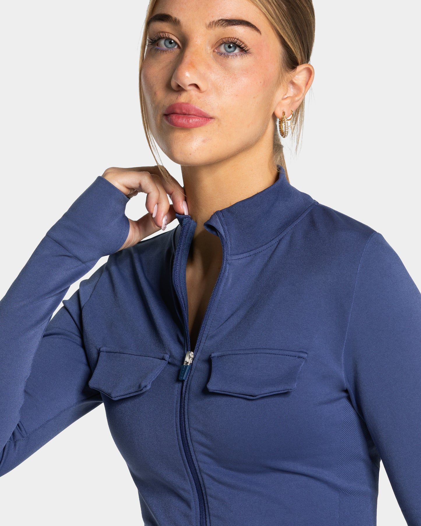 Giacca cargo Lift con cerniera “Indaco"