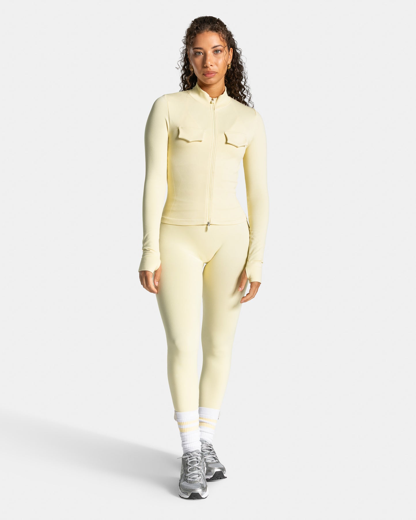 Giacca cargo Lift con cerniera “Butter Yellow"