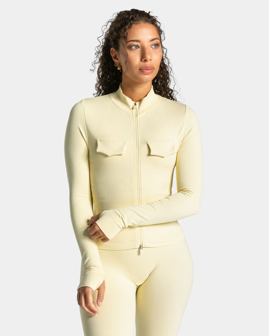 Giacca cargo Lift con cerniera “Butter Yellow"