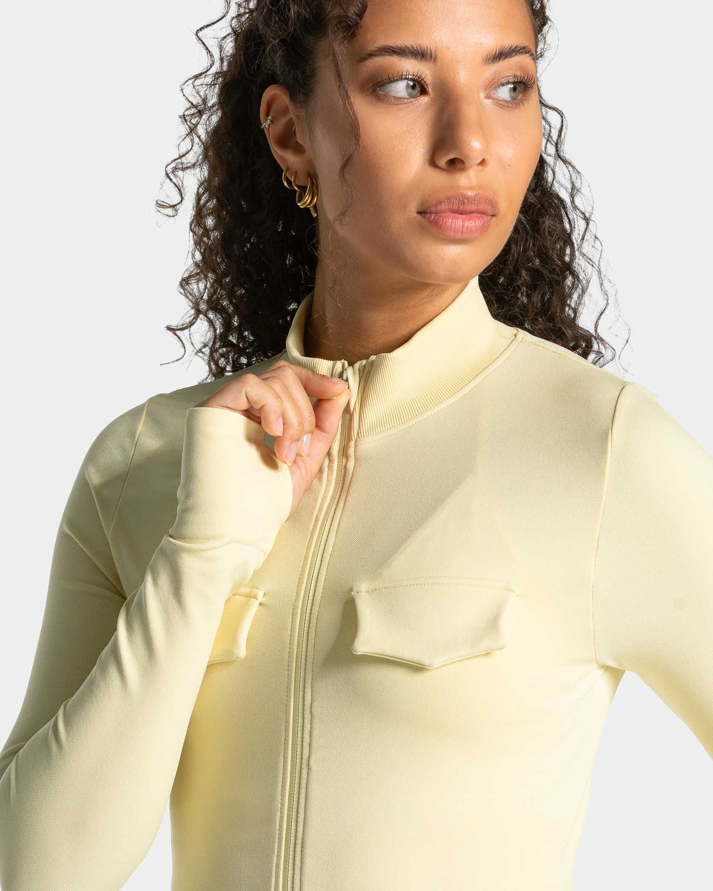 Giacca cargo Lift con cerniera “Butter Yellow"