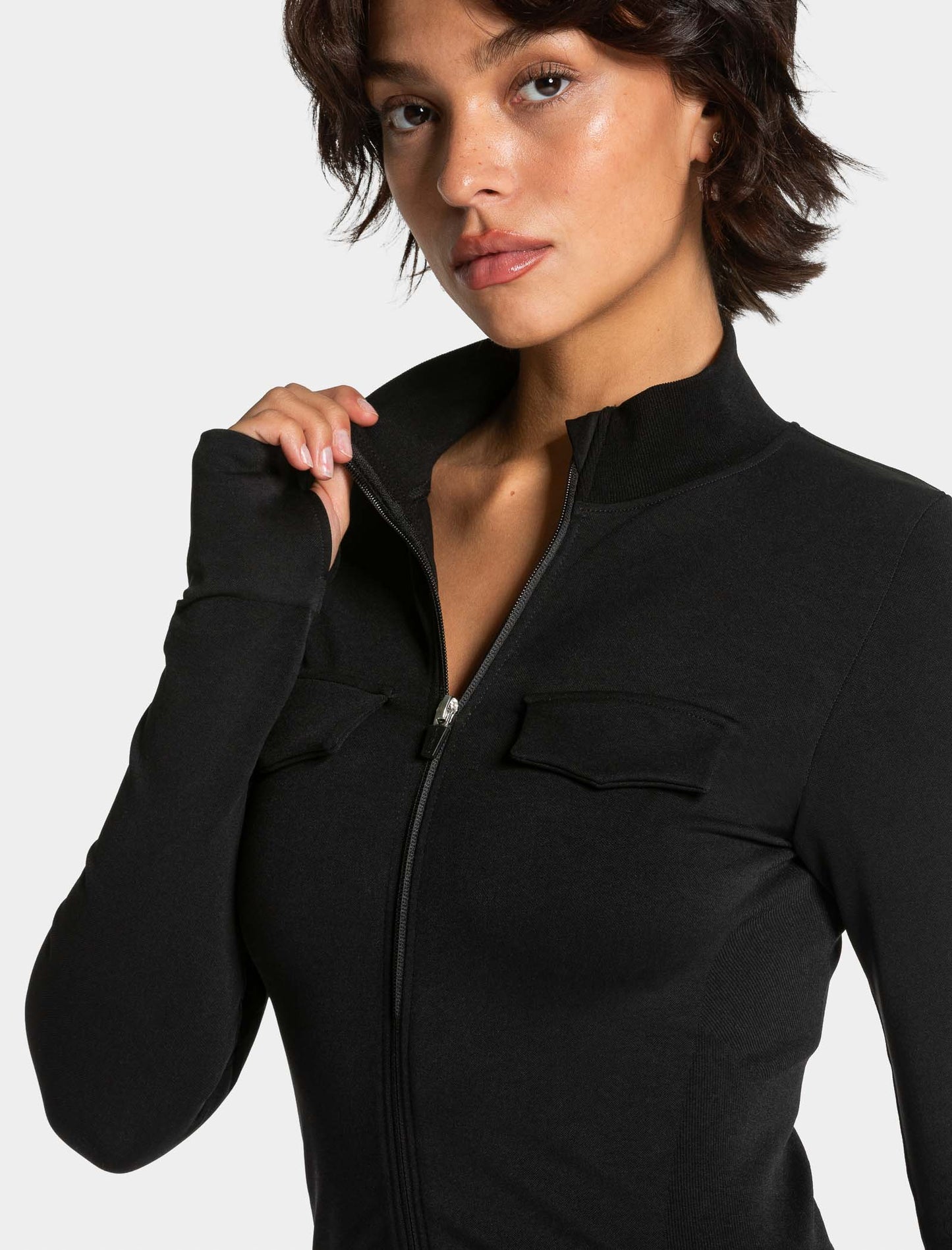 Giacca cargo Lift con cerniera "Nero"