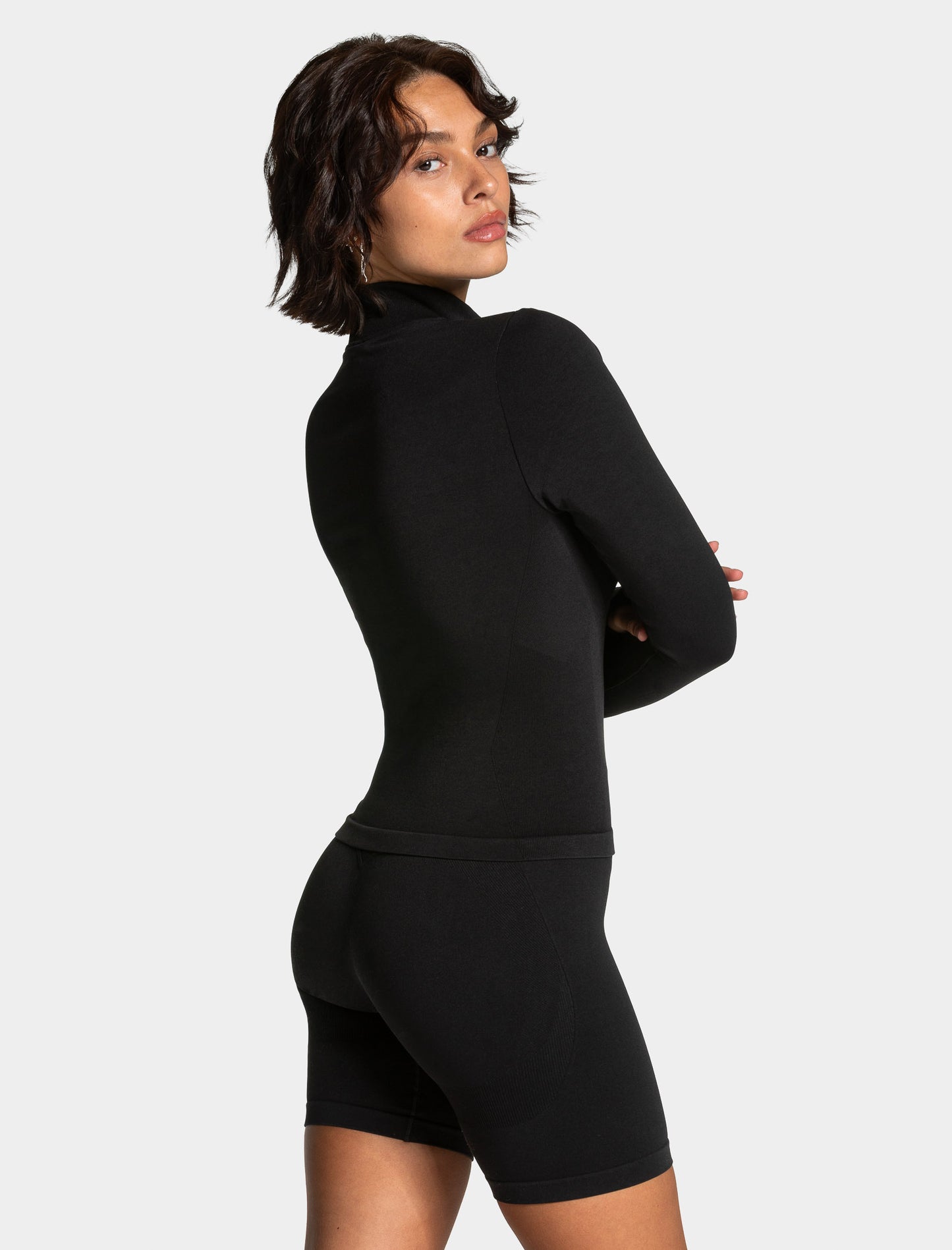 Giacca cargo Lift con cerniera "Nero"