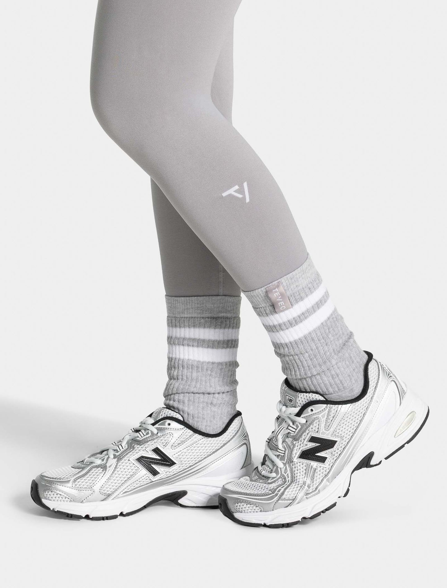 Lift Chunky Socks (2-Pack) ‘Light Grey/White’