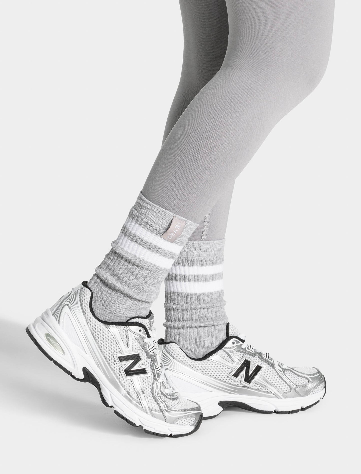 Lift Chunky Socks (2-Pack) ‘Light Grey/White’