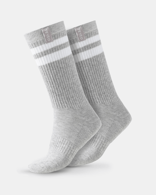 Lift Chunky Socks (2-Pack) ‘Light Grey/White’