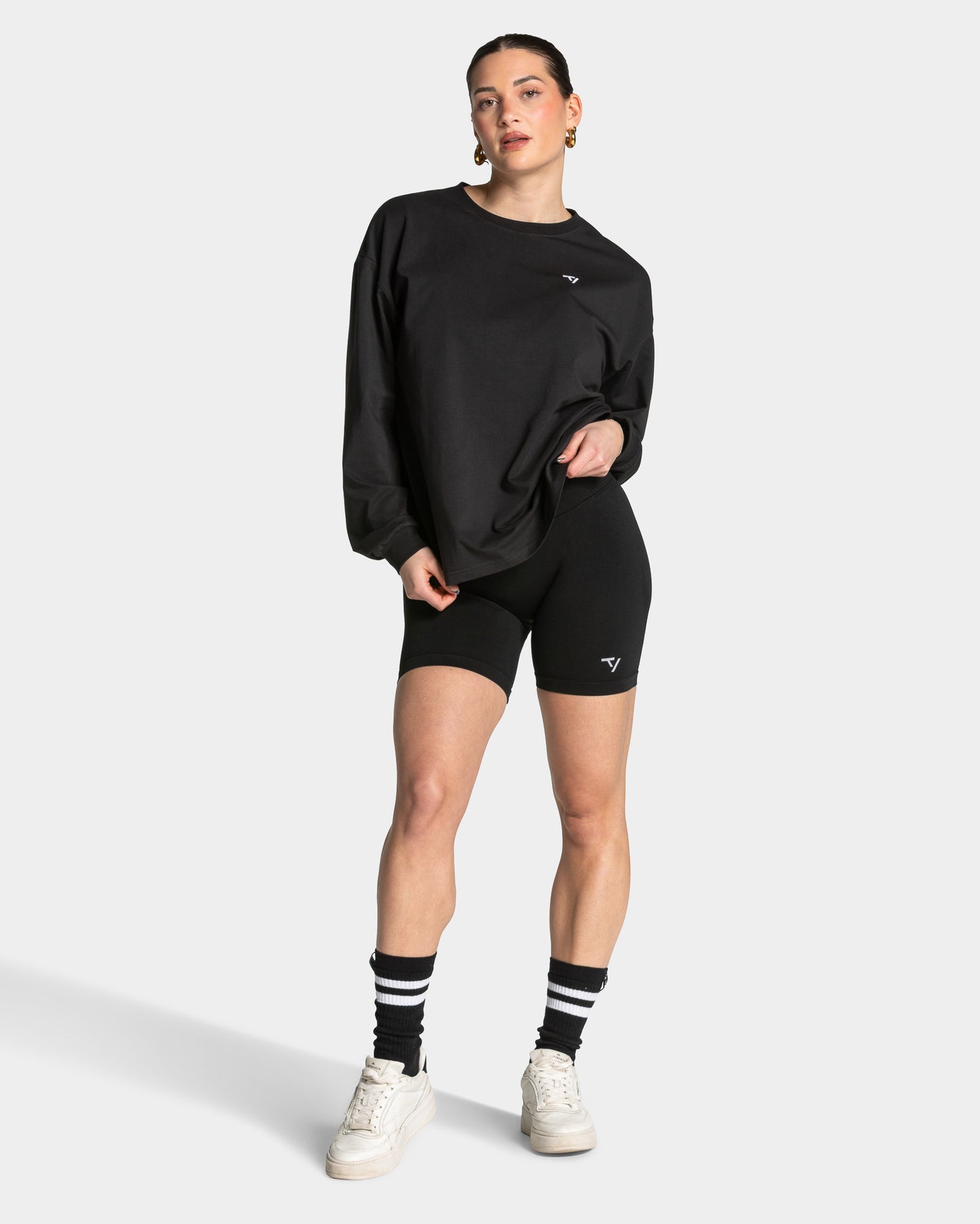 Koszulka z długim rękawem Lift „Czarny”