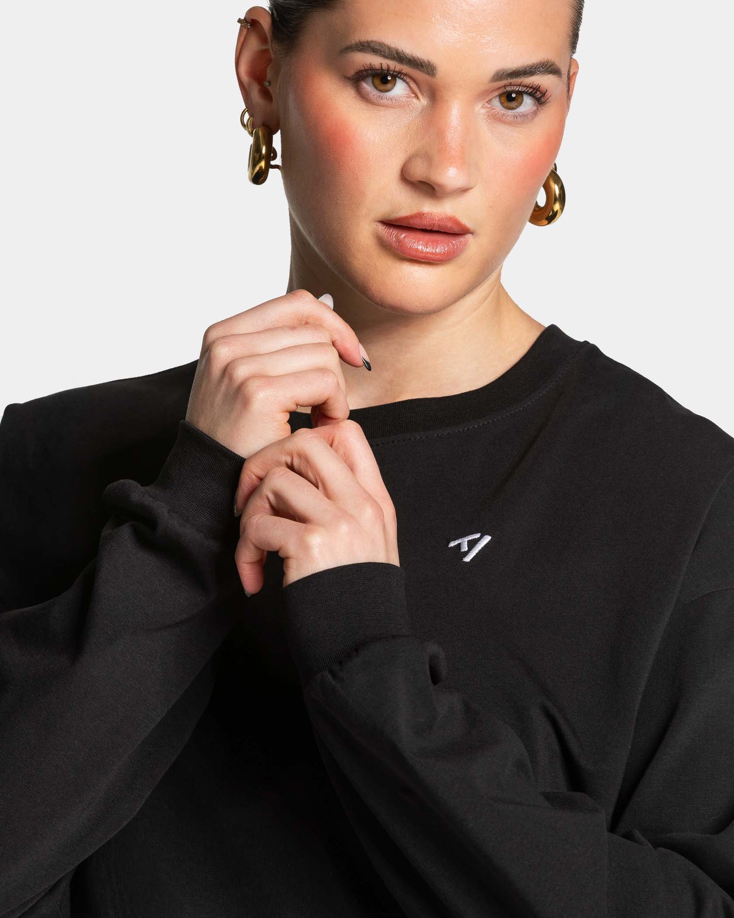 Koszulka z długim rękawem Lift „Czarny”