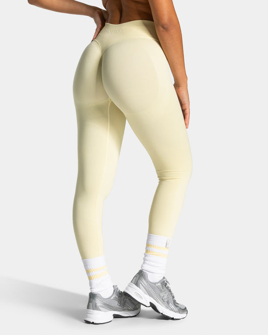 Leggings Lift Sculpt Scrunch “Butter Yellow"