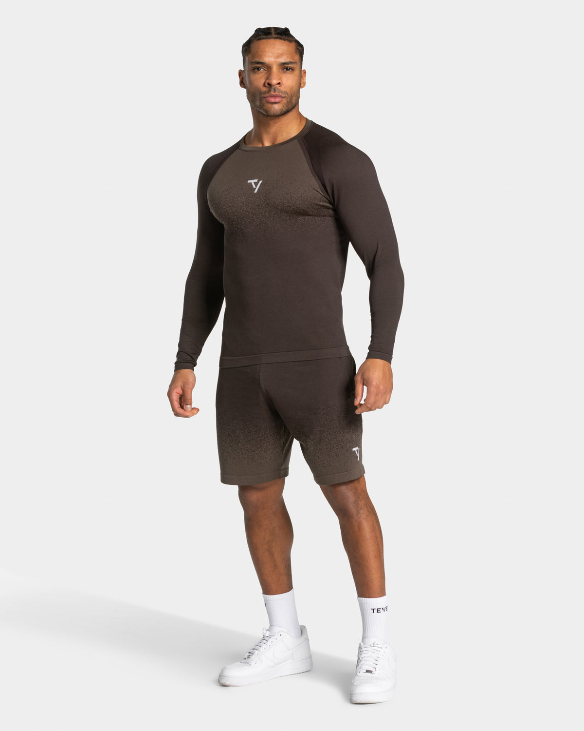 Koszulka z długim rękawem Lift Seamless „Dark chocolate”