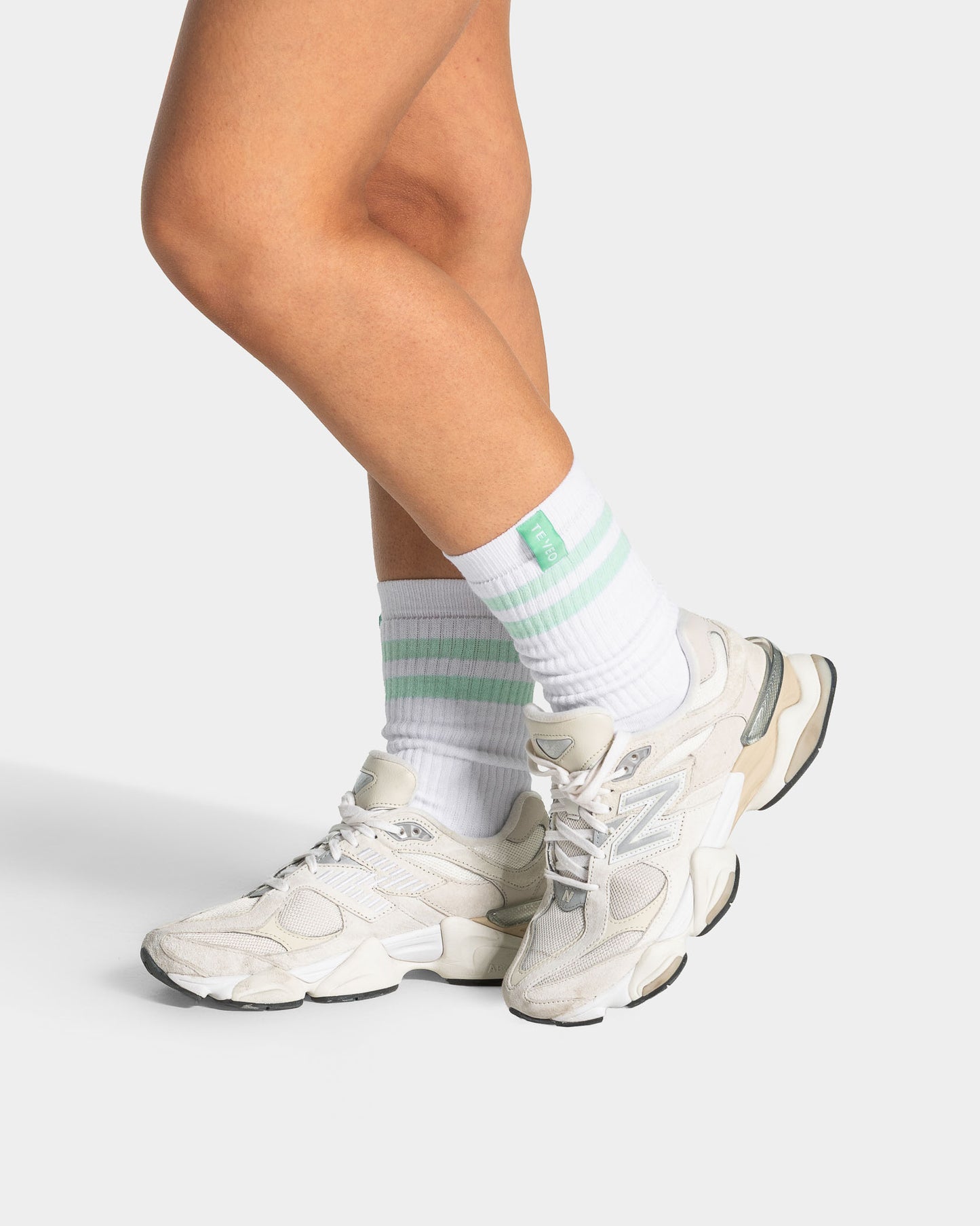 Calcetines Lift Chunky (pack de dos) «Mint/blanco»