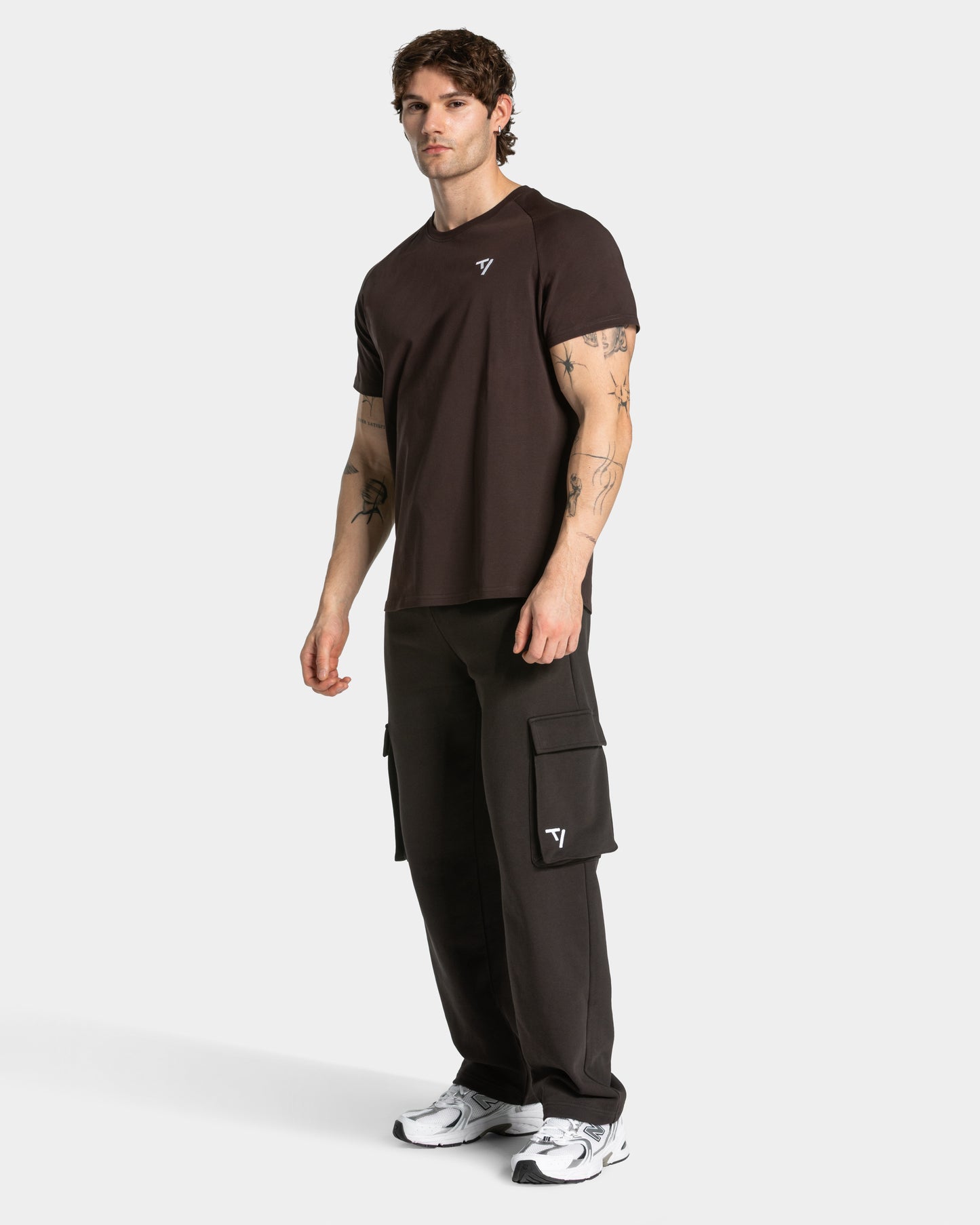 Lift Wide Leg Cargo Joggers ‘Dark Chocolate’