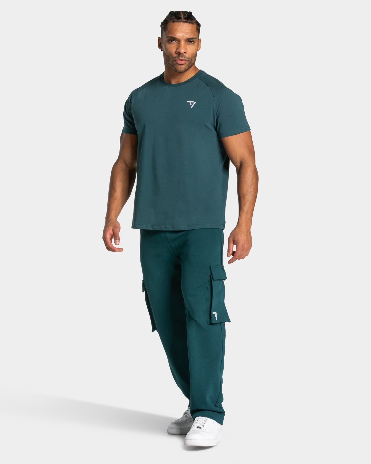 Pantalon de jogging cargo Wide Leg Lift « bleu sarcelle »