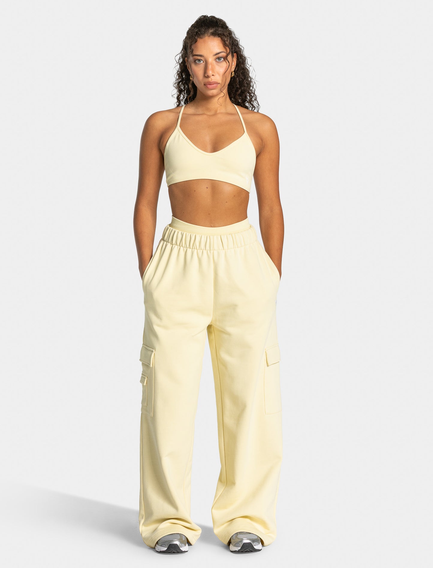 Lift Wide Leg Cargo Joggers ‘Butter Yellow’
