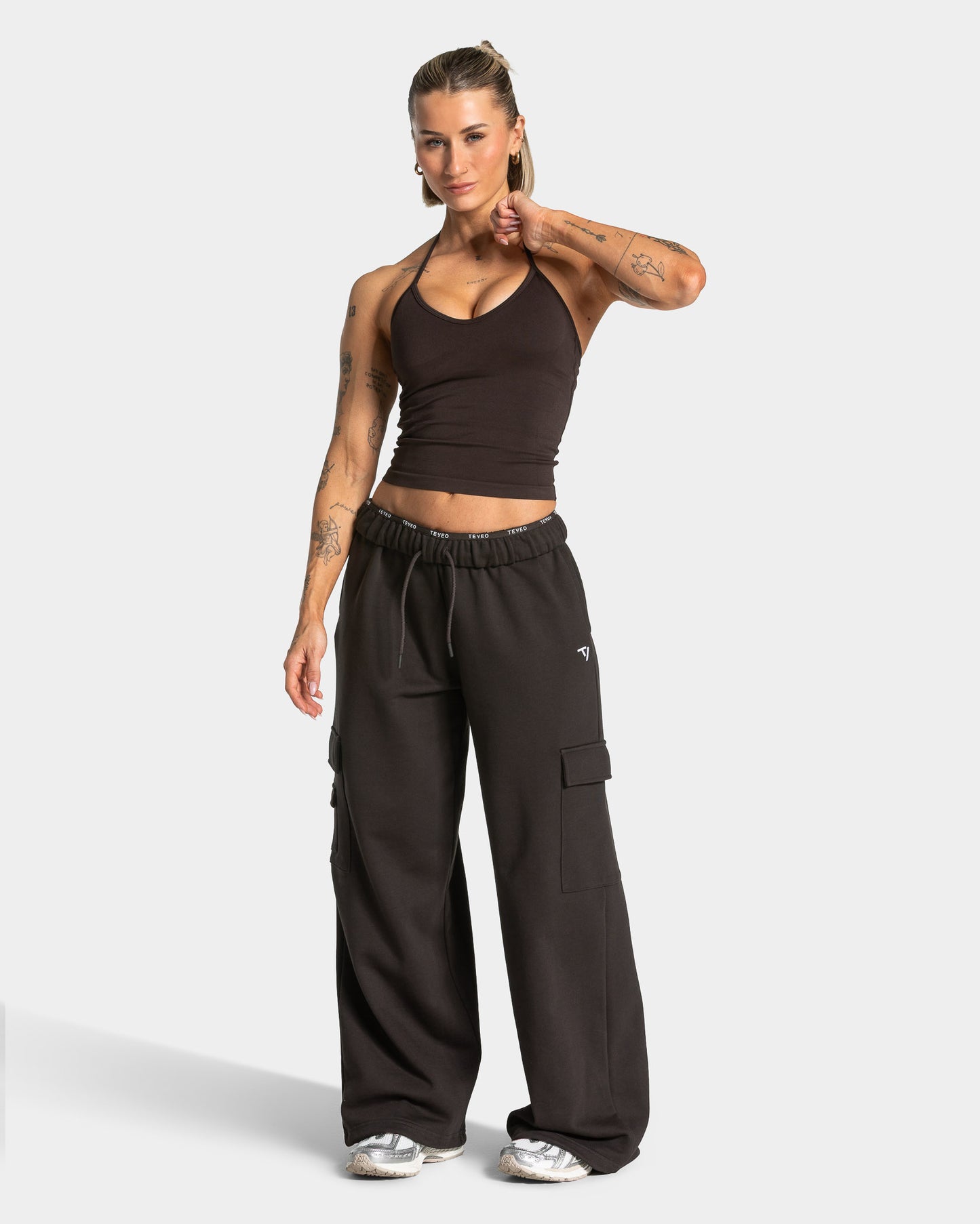 Pantalones jogger Lift Wide Leg Cargo «Dark Chocolate»