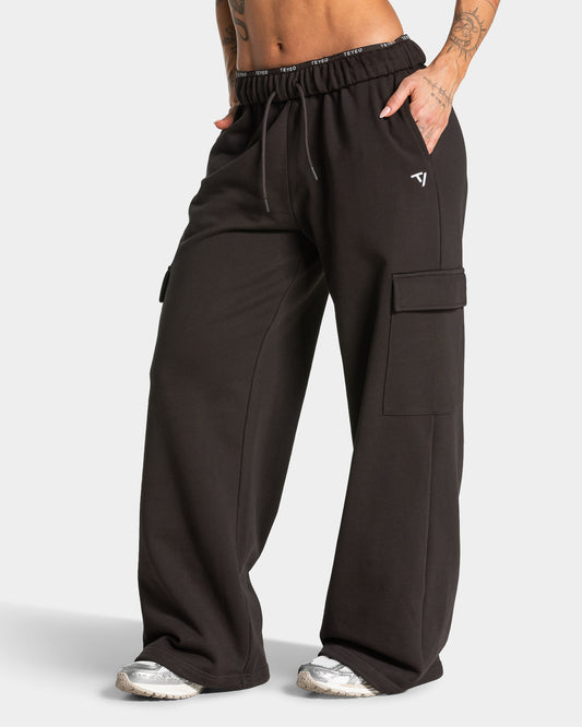 Lift Wide Leg Cargo Joggers ‘Dark Chocolate’