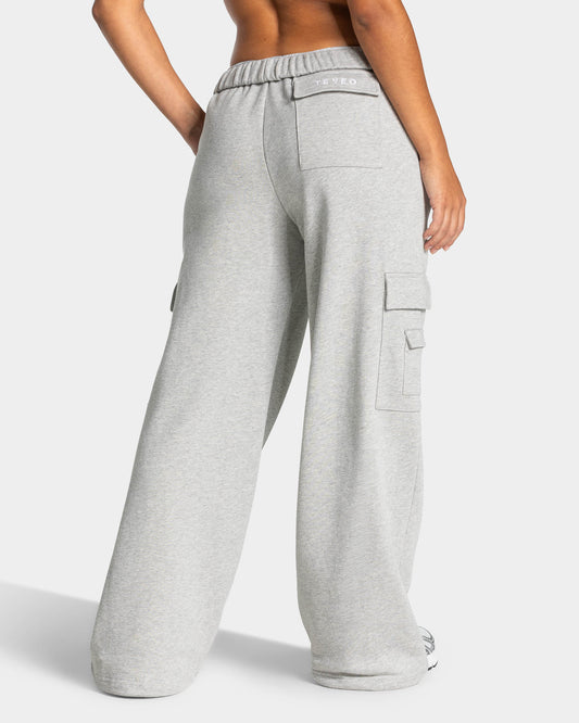 Lift Wide Leg Cargo Joggers ‘Light Grey Marl’